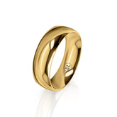 Mens Classic Gold Wedding Band - Dracakis Jewellers